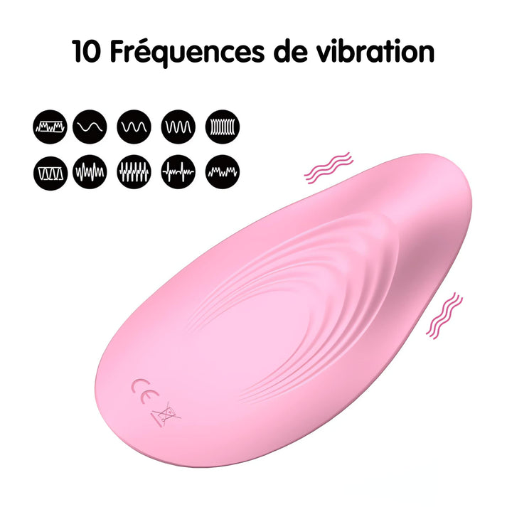 chipzz vibromasseur culotte ultra fin 10 frequences de vibration