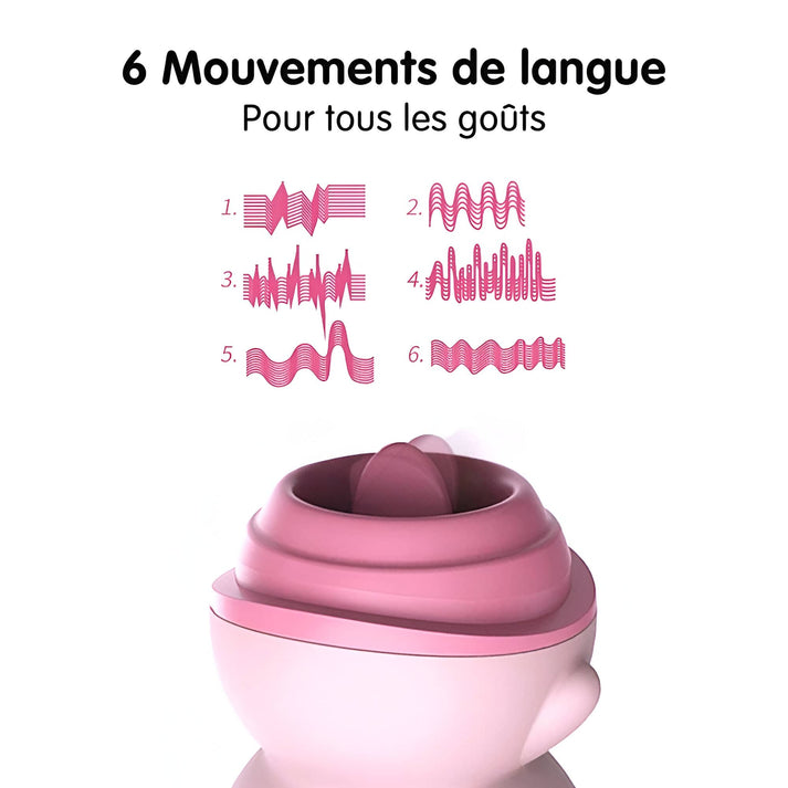 le cochon cunni vibromasseur langue 6 mouvements