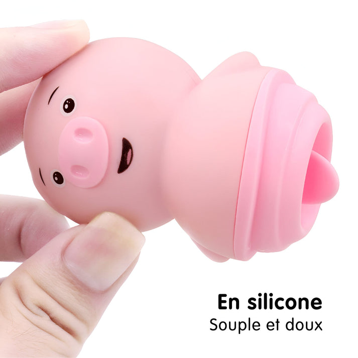 le cochon cunni vibromasseur langue silicone
