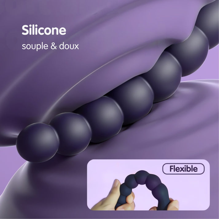 pearlz chapelet anal vibrant silicone flexible