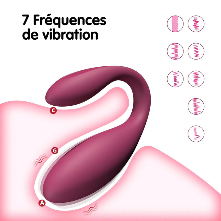 requ in love vibromasseur pour culotte telecommande 7 frequences de vibration
